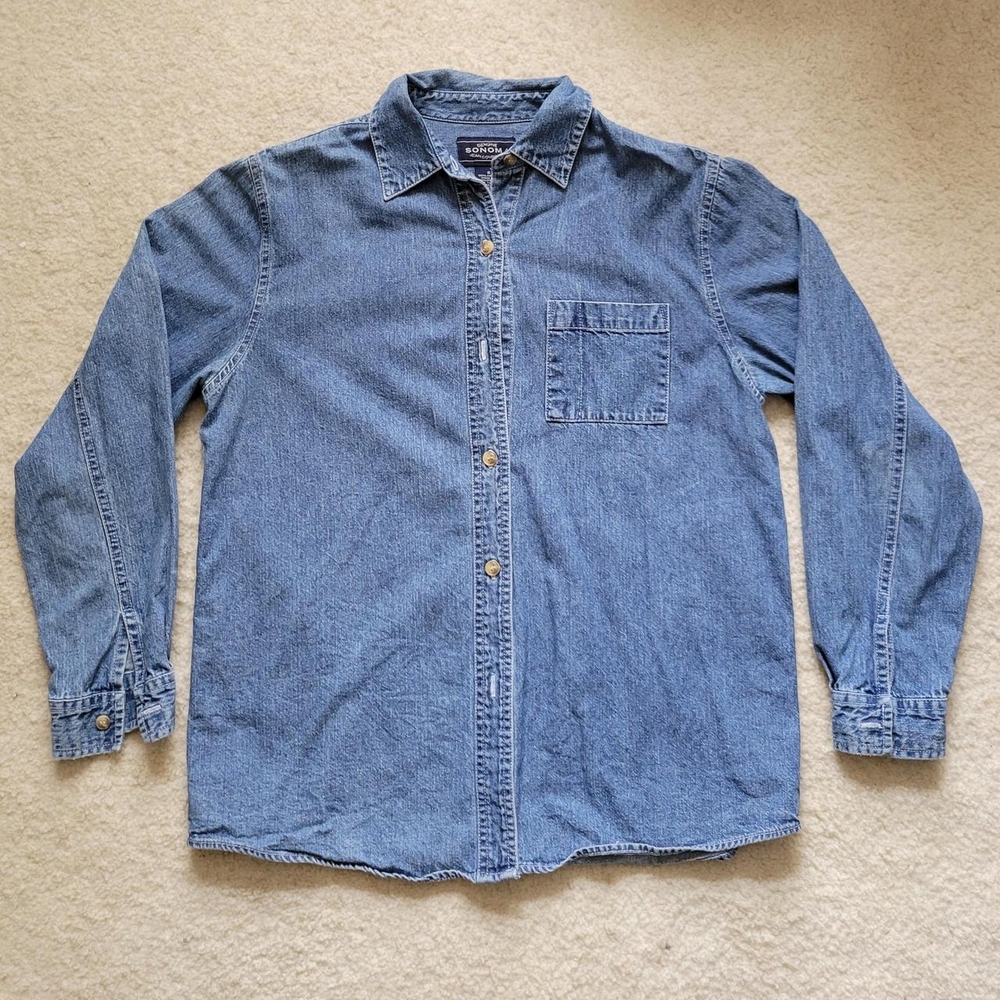 Men's Blue Denim Shirt